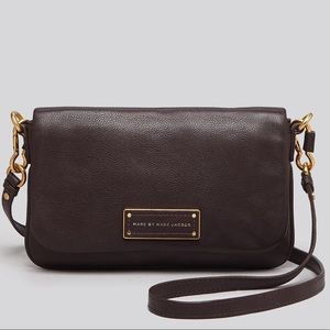 MARC BY MARC JACOBS Brown Leather Crossbody Bag